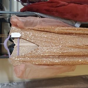 Eloquii NWT gold jumpsuit